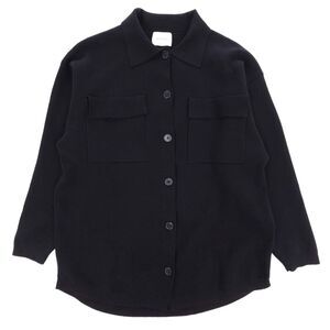ARITZIA Wilfred Ronnie Sweater Workwear Boyfriend Shirt Jacket Clean Girl Black